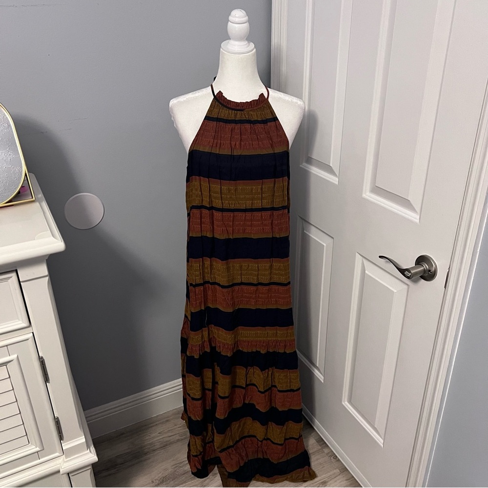 H&M Multicolor Striped Maxi Dress